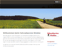 Tablet Screenshot of fahrradservice-winkler.de